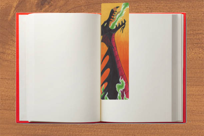 Maleficent Dragon Bookmark picture