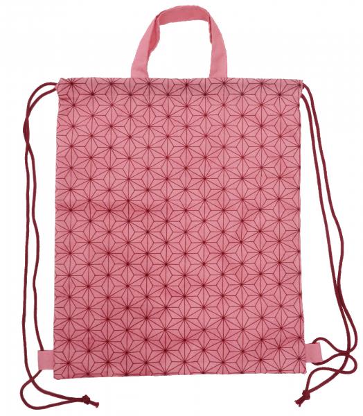 Japanese Pattern Drawstring Knapsack Backpack picture