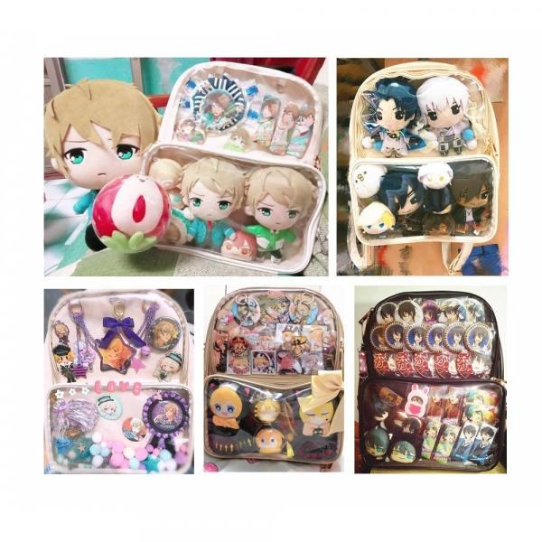 Ita Bag with Plushie Pocket /  Clear Backpack picture