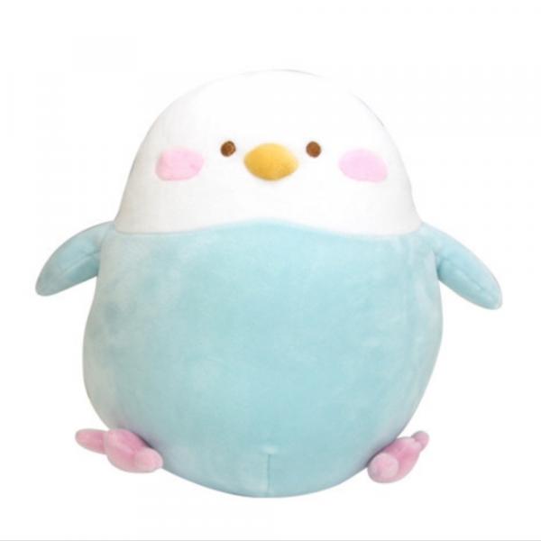 Hug Hug Mocchiri Puffy Blue Parakeet Plush picture