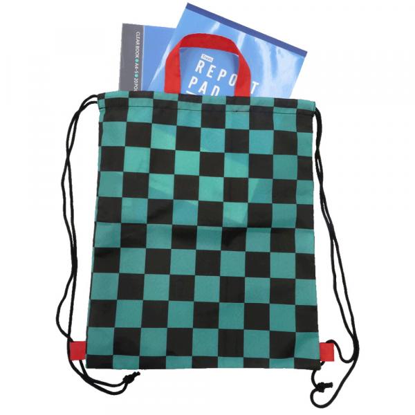 Japanese Pattern Drawstring Knapsack Backpack picture