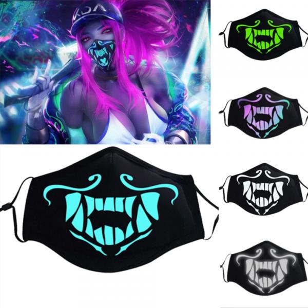 Mask with Filter (LOL K/DA Akali Neon Look) Anime Expression picture