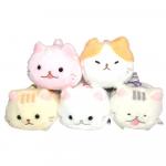 Nekochan Marshmallow Cats 3" Plush