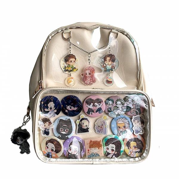 Ita Bag with Plushie Pocket /  Clear Backpack picture