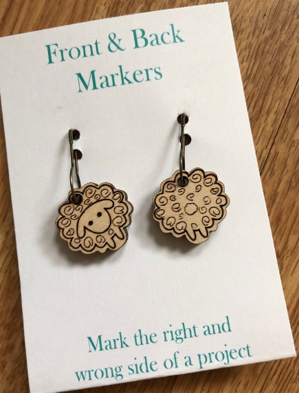 Front and Back markers, Knitting Marker, Stitch Marker for Knitting, Sheep stitch markers, right and wrong side markers picture