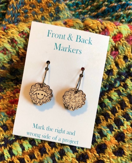 Front and Back markers, Knitting Marker, Stitch Marker for Knitting, Sheep stitch markers, right and wrong side markers picture