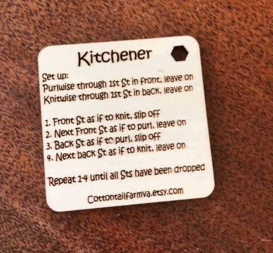 Kitchener stitch yarn tool knitting tool sock reminder image 0 Kitchener stitch yarn tool knitting tool sock reminder image 1 Cottontailfarmva  3,487