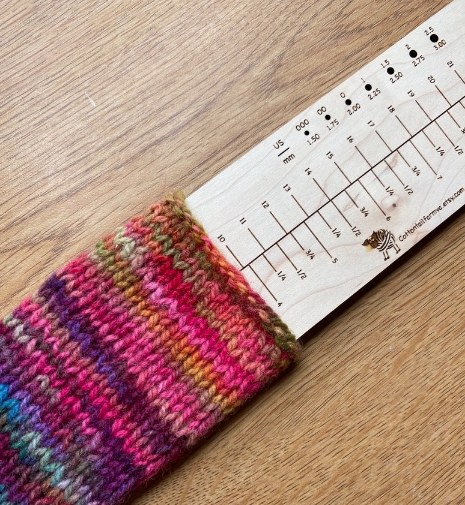 Sock Knitting Measure, Knitting Ruler, Hat Ruler, Head to Toe Knitting Ruler, Fiber Ruler, Sock Knitting Tool, Knitting Tool picture