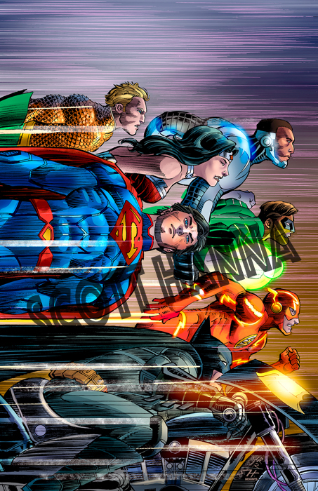 Justice League Art Print Lg AL23