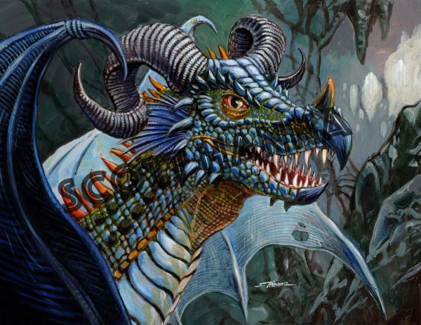 Dragon Acrylic Art Print Lg AL26