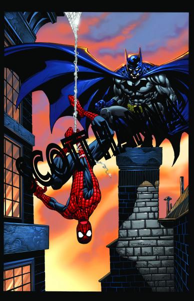 Batman Spider-Man Art Print Lg AL3