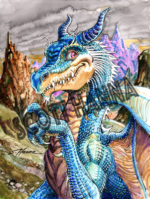 Dragon Smile Art Print Sm AS24