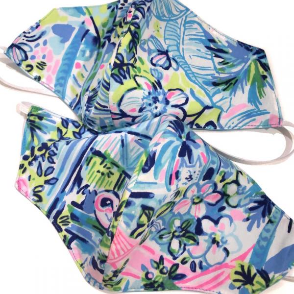 Lilly Pulitzer BODO face mask Blue Lilly’s House Buy1Donate1
