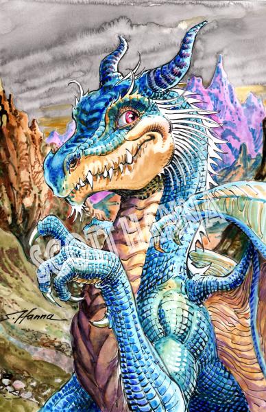 Dragon Smile Art Print LG AL24