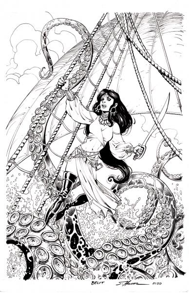 11x17 Commission original art full figure