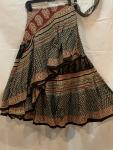 Half Block Print Wrap Skirt 33BPH