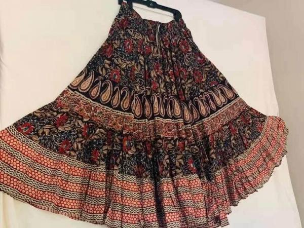 Block Print Skirt  # 35