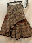 Half Block Print Wrap Skirt 35BPH