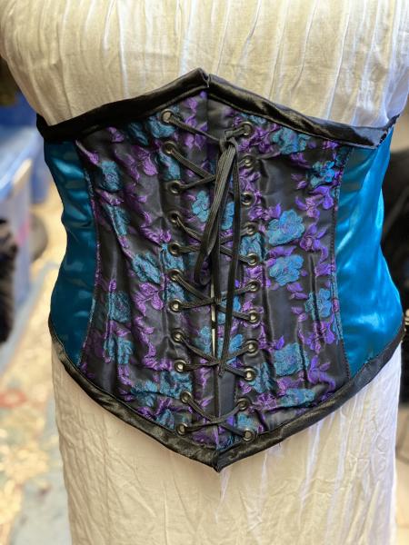 Waist Cincher - 30" Waist - 2-Color Rose - Teal/Purple/Black picture