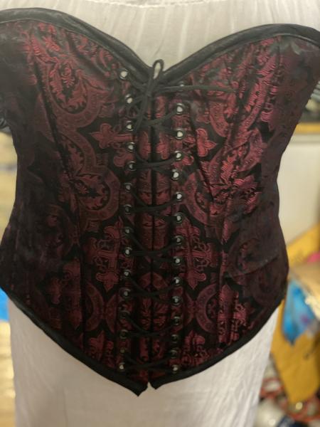 Henrietta OB - 37" Waist - Maltese Cross - Burgundy/Black picture