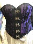 Henrietta OB/HW - 22" Waist - Cabbage Rose - Purple/Black