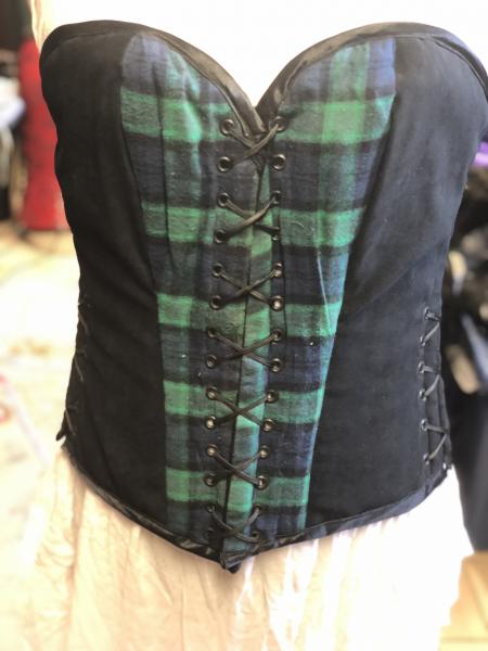 Giovanna - 31" Waist - Black Watch Tartan Flannel/Black Moleskin Sides picture