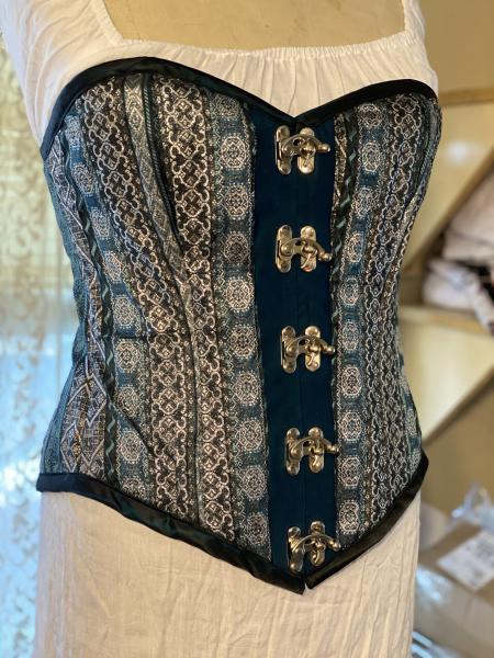 Henrietta OB/HW - 31" Waist - Celtic Stripes - Teal/Pearl/Black picture