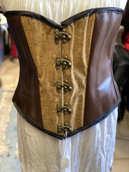 Viola HW - Tan Tooled/Brown Leather - 19"-48" Waist All Available picture