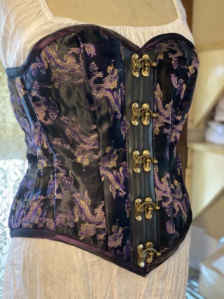 Henrietta OB/HW - 22" Waist - 2-Color Dragon - Purple/Gold/Black picture