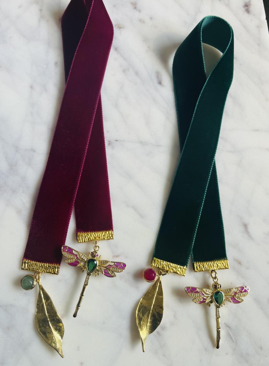 Green & Fuchsia Dragonfly Bookmark picture