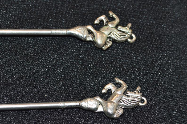 Set of 2 Unicorn Hair Pins picture