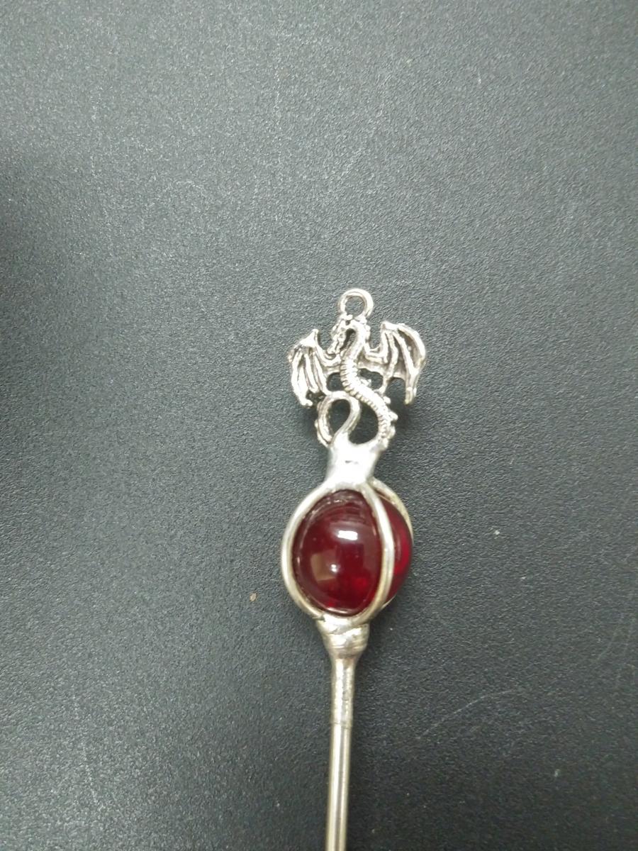 Con Exclusive: Set of two(2) Dragon Figure Hair Pins picture