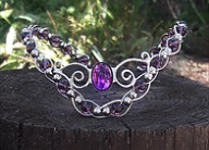 Spiral Crystal Beaded Diadem