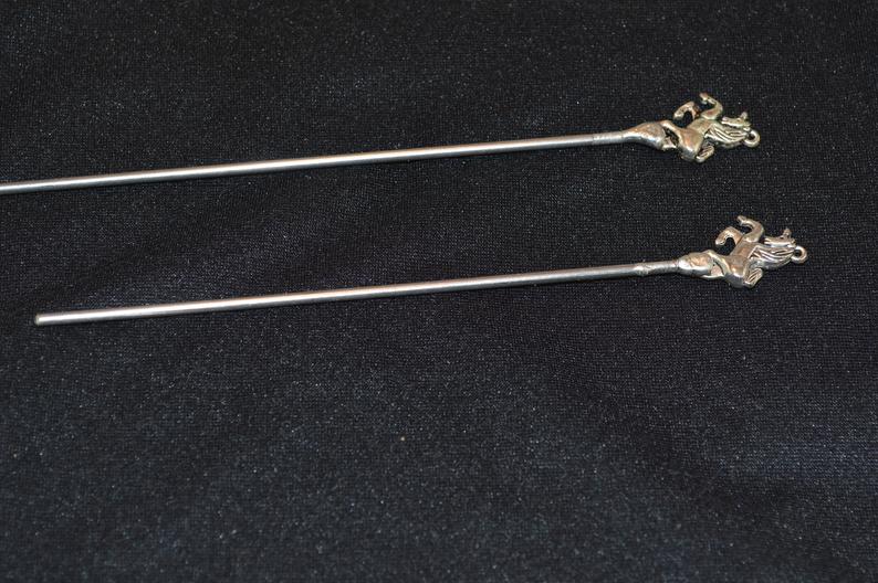 Set of 2 Unicorn Hair Pins picture