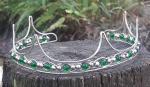 Beaded Crystal Demi-Crown