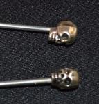 Set of 2 Skull Hair Pins