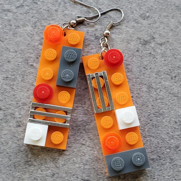 LEGO One-of-a-Kind 2x6 Plate Earrings picture