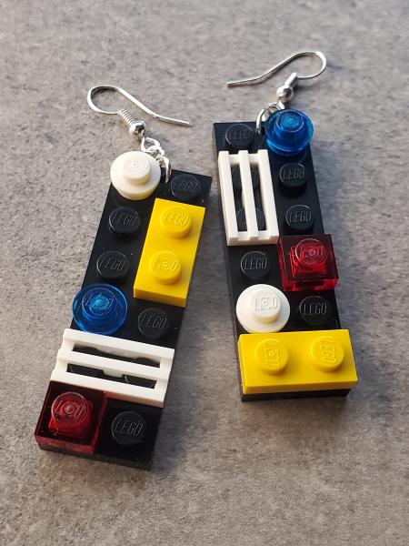 LEGO One-of-a-Kind 2x6 Plate Earrings picture