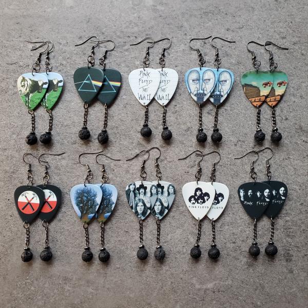 Pink Floyd Guitar Pick Earrings