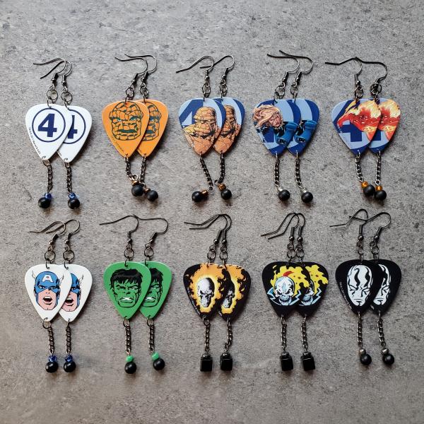 Marvel 1 Guitar Pick Earrings picture