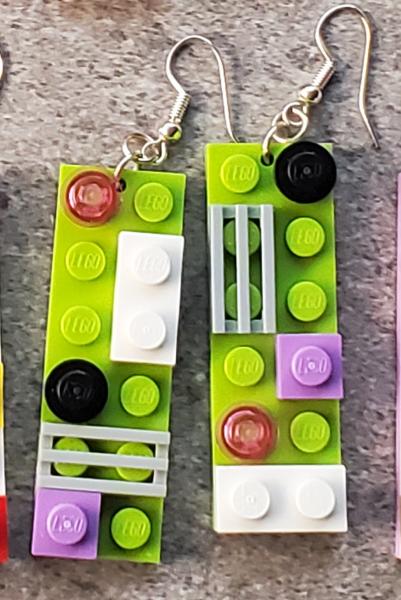 LEGO One-of-a-Kind 2x6 Plate Earrings picture