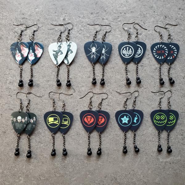 My Chemical Romance Guitar Pick Earrings picture