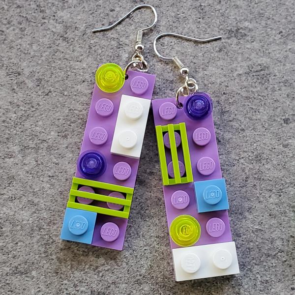 LEGO One-of-a-Kind 2x6 Plate Earrings picture