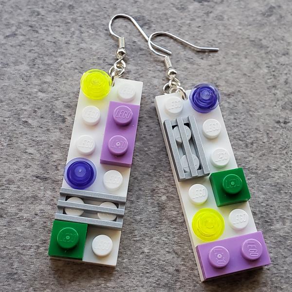 LEGO One-of-a-Kind 2x6 Plate Earrings picture