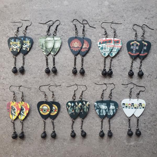 Guns N' Roses Guitar Pick Earrings picture