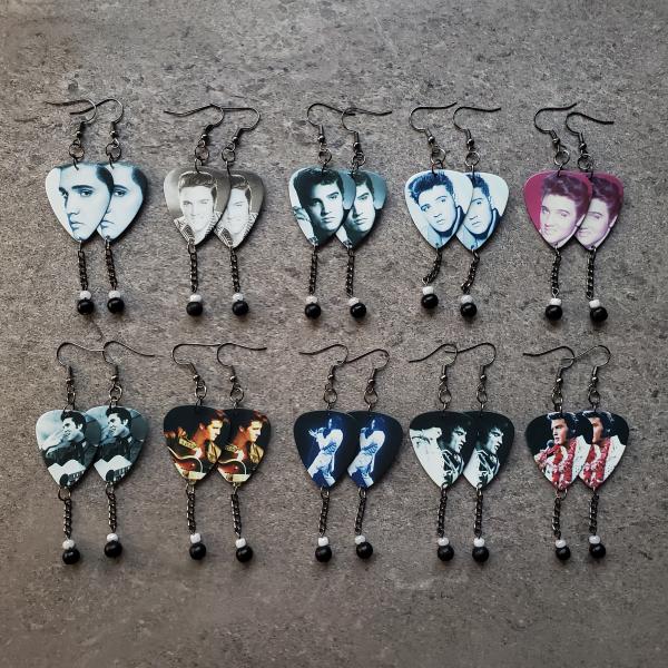 Elvis Guitar Pick Earrings