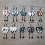 David Bowie Guitar Pick Earrings