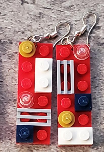 LEGO One-of-a-Kind 2x6 Plate Earrings picture