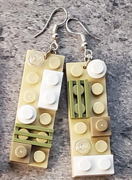 LEGO One-of-a-Kind 2x6 Plate Earrings picture