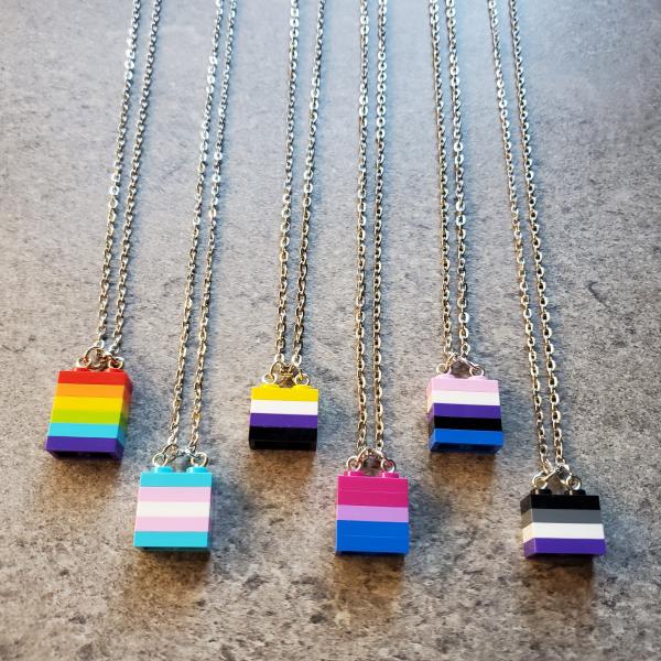 LEGO Pride Flag Stack Pendants picture